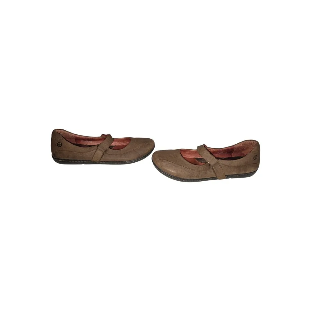 Born Flats Women 8.5 Brown W62145 Mary Jane Hook Loop Leather Comfort Shoes